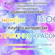 «Гармония красок» клуб по интересам для пенсионеров в рамках пр-мы «Активное долголетие» фотографии