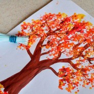 Виртуальный мастер – класс «Рисование ватными палочками» фотографии