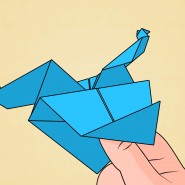 Мастер–класс по оригами «Открытка для мамы» фотографии