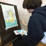 Акварельные зарисовки мелких предметов фотографии