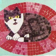 Мозаика кот фотографии