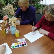Клуб по интересам «Гармония красок» для пенсионеров фотографии