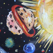 Выставка рисунков «День космонавтики» фотографии