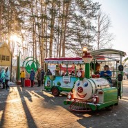 Прогулка на паровозике фотографии
