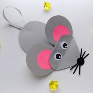 Мастер-класс аппликация из бумаги «Мышка» фотографии