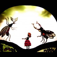 Показ театра теней «Муха-цокотуха» фотографии