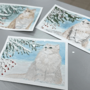 Мастер-класс «Зимний кот» фотографии