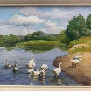 Персональная выставка живописи Петра Грибова «Просторы России» фотографии