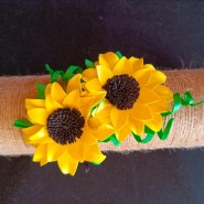 Ваза из джутовой нити фотографии