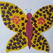 Бабочка мозаика фотографии