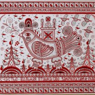 «Бег огненных коней. Мезенская роспись в авторском прочтении Жанны Ковальчук» фотографии