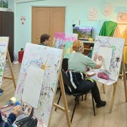 Мастер-класс по рисованию в рамках программы «Активное долголетие» фотографии