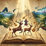 Литературная игра «Путешествие по книгам народов России»! фотографии