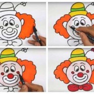#МАМЫОНЛАЙН Мастер-класс по рисованию «Клоун» фотографии