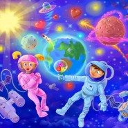 Игровая программа для детей «В космос всем открыта дверь, свои знания проверь» фотографии