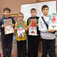 Мастер-класс «Новогодний гномик». Картина акрилом. фотографии