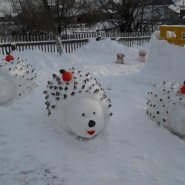 Фестиваль снежных фигур «Снежные забавы» фотографии