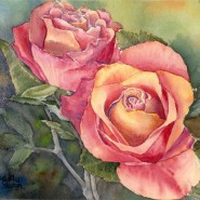 Выставка детского рисунка «Роза-королева цветов» фотографии