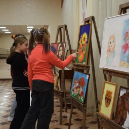 Открытие выставки детских работ «Весенняя капель»