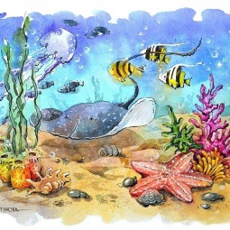 «Подводный мир» - выставка работ изобразительного искусства