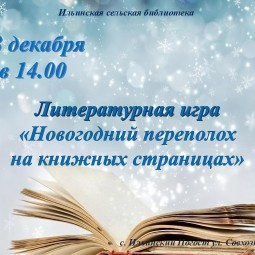 Литературная игра «Новогодний переполох на книжных страницах»