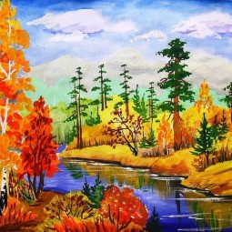 «Краски осени»-мастер-класс по ИЗО