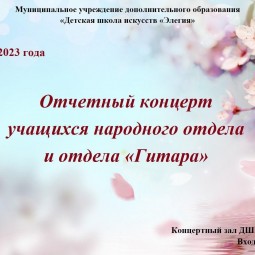 Отчётный концерт народного отдела и отдела «Гитара»