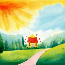 Выставка работ коллектива изобразительного искусства «Цветные дни» ко Дню защиты детей «Навстречу солнцу»
