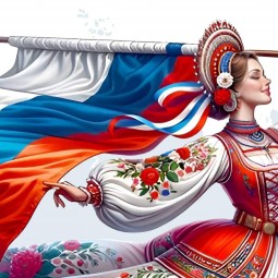 Россия в ситцевом платье