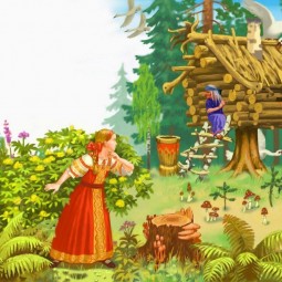 «Там на неведомых дорожках»–детское представление.