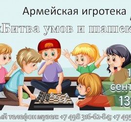 Армейская игротека «Битва умов и шашек»