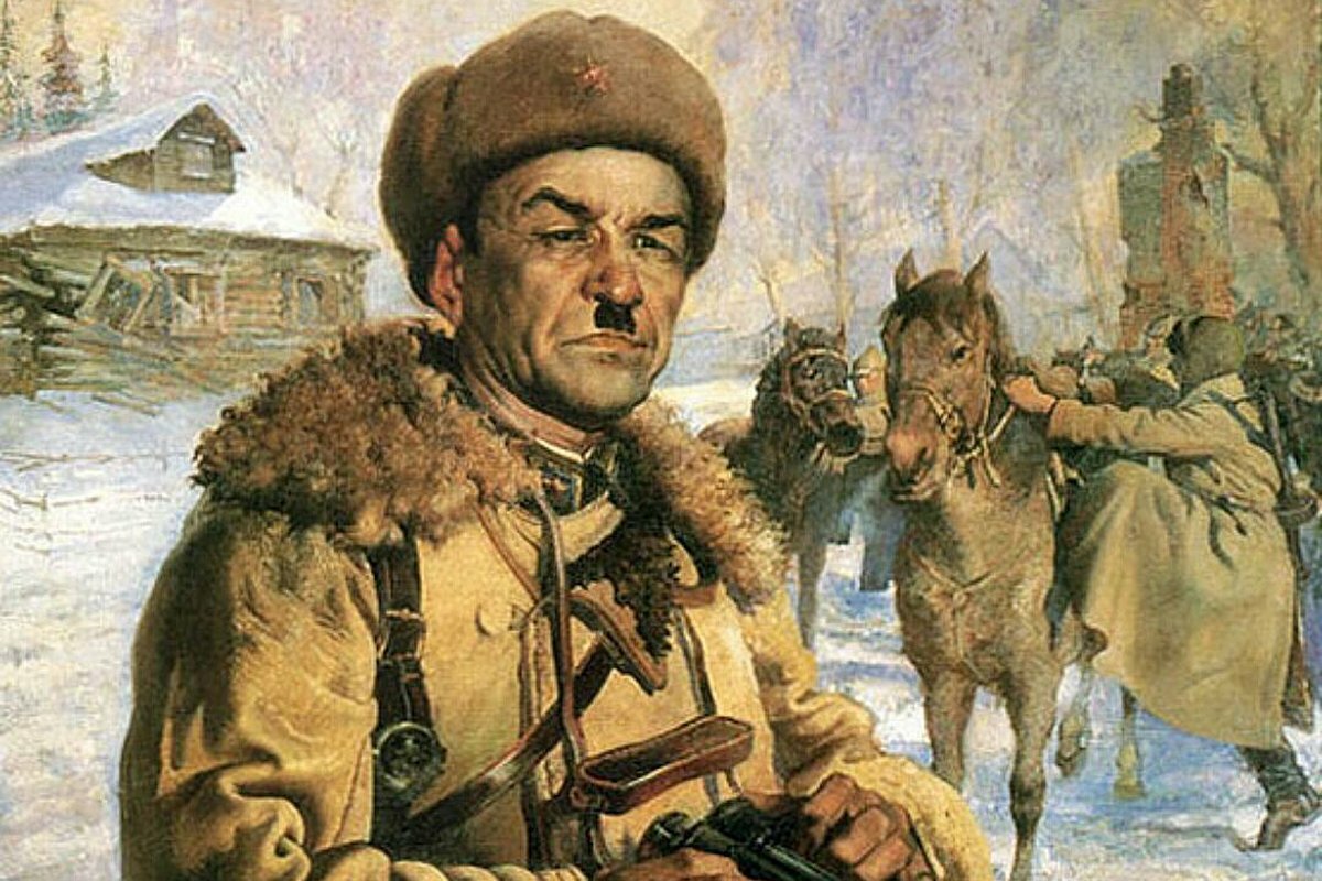 Красные командиры великой отечественной войны. Яковлев портрет Генерала Панфилова.