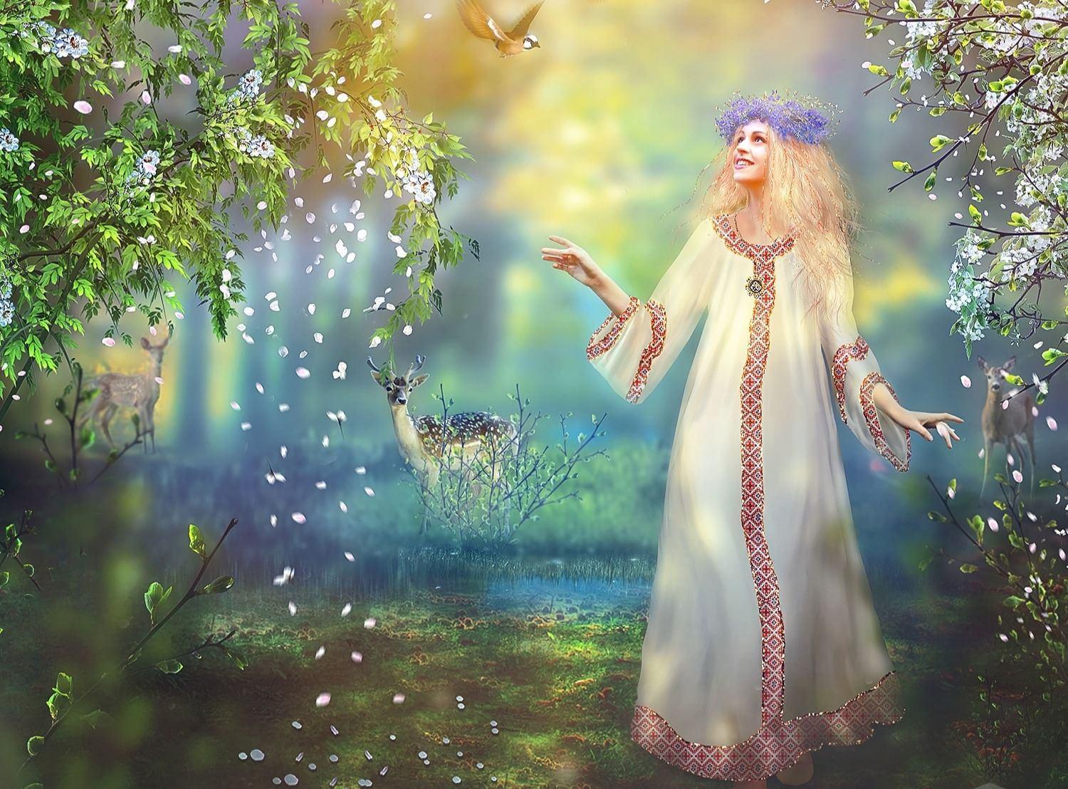 Кто из поэтов изобразил весну волшебницей 2. Рожана богиня славян.
