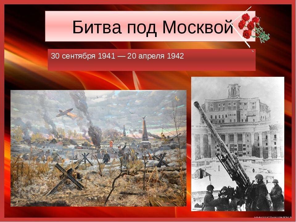 Когда началась битва за город москва