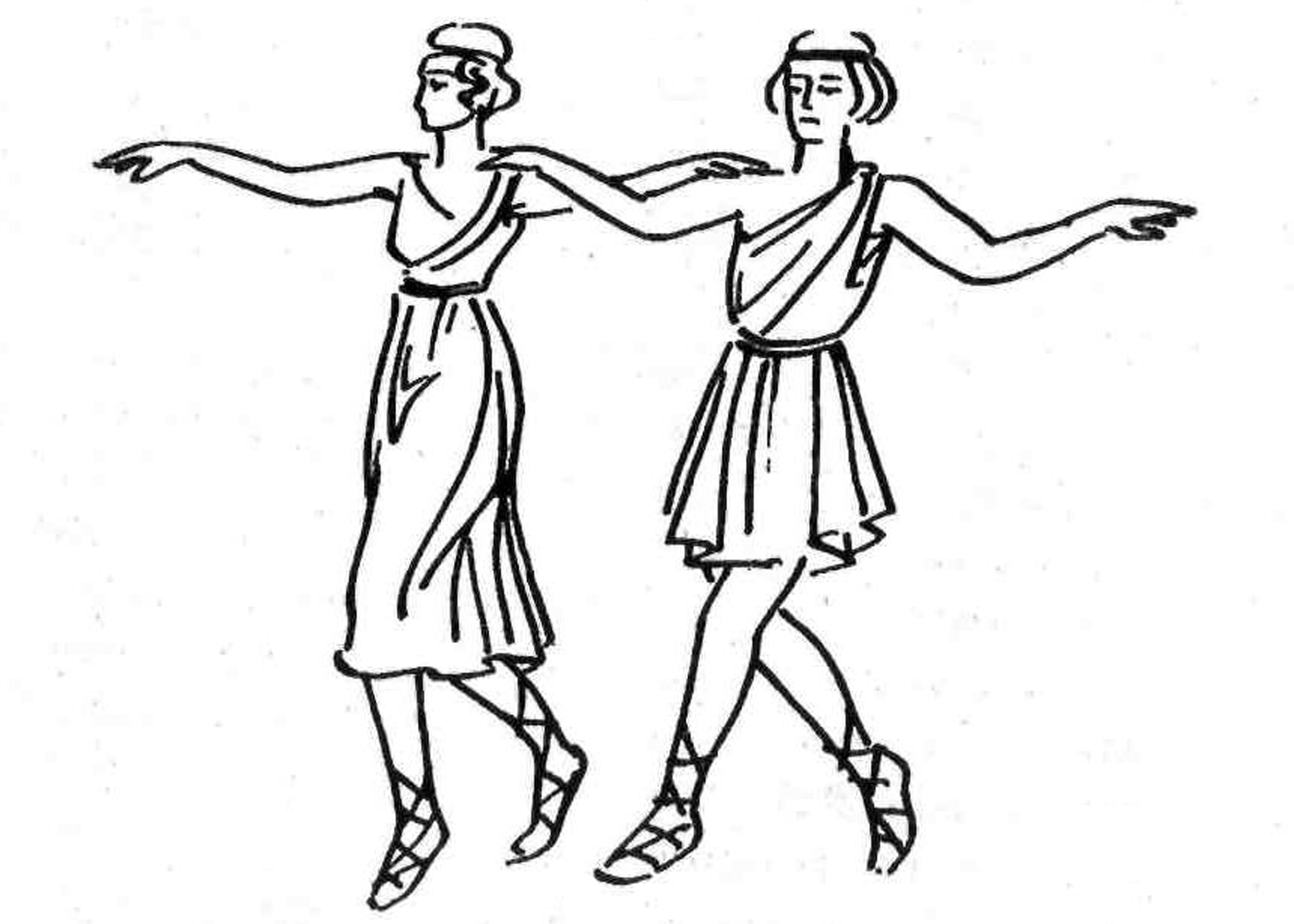 Народные танцы рисунок