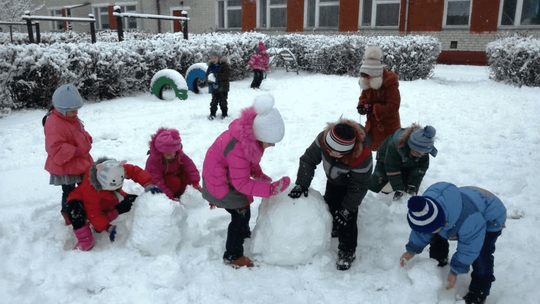 Зимние развлечения для детей на улице